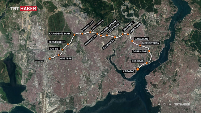 Kabataş-Mahmutbey Metrosu 19 Mayıs'ta ulaşıma açılacak